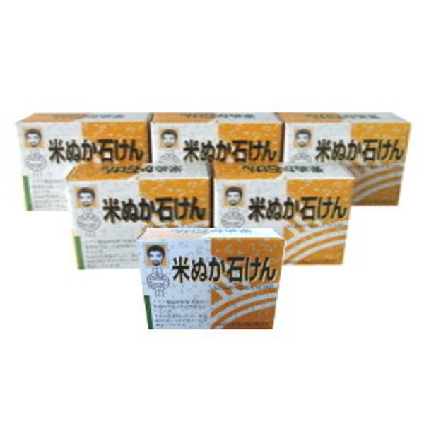 Rice bran soap set of 6