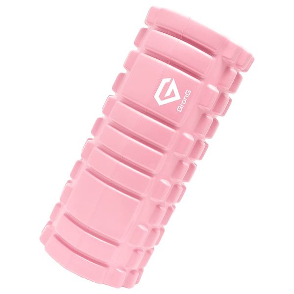 GronG Foam Roller Hard Stiff Stretch Roller Milky Pink