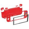 eXtremeRate Clear Red DIY Replacement Shell for Nintendo Switch Lite, NSL Handheld Controller Housing with Screen Protector, Custom Case Cover for Nintendo Switch Lite