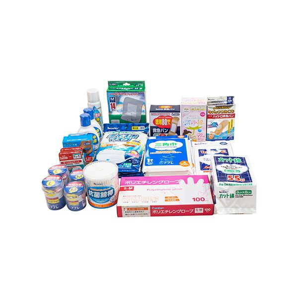 Nissin Medical Equipment: Leader Disaster Prevention First Aid Kit for 20 People (Replacement) 782619 Hygiene Products First Aid Box Medicine Box First Aid Kit Equipment Stockpiling