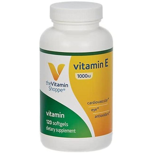 American direct purchase vitamin store Vitamin E 1000IU Nature Source One system once daily (120 softgels)