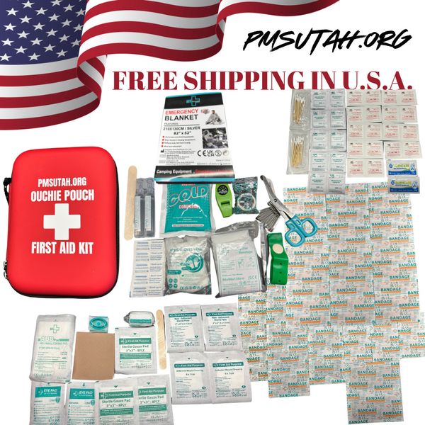 170Pc First Aid Kit Tactical Emergency Trauma Military Survival Ouchie Pouch Box