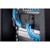 Digitus cable management panel - 10-inch - 1U - 3 cable guides - For patch cables in the network cabinet - Black