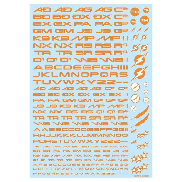 Haikyu Parts TR Decal 3 Alphabet Orange 1pc Plastic Model Decal TR3-A-ORE