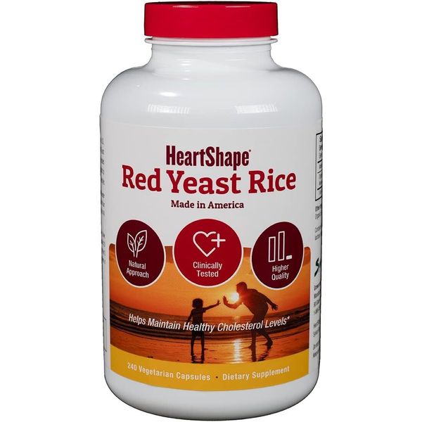 HeartShape Red Yeast Rice 240 Count 240 (Pack of 1)