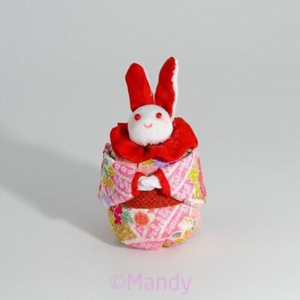 Handmade Rabbit Plush Japanese Kimono Fablic: US seller