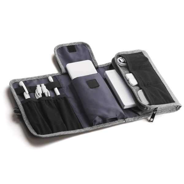 Elecom BMA-GP13GY Gadget Pouch [Wallet Type] Gadget Case Organizer Pouch Gray