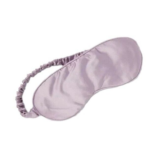 Room Essentials Silky Smooth Eye Sleep Mask Padded Satin Purple Lavender Color