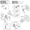 SHIMANO SCREW KIT + OGIVE + INSERT SM-BH90