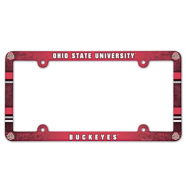 NCAA License Plate with Full Color Frame, Ohio State University