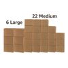 UBOXES Moving Boxes - 2 Room Bigger Smart Moving Kit - 28 Boxes,Tape, more