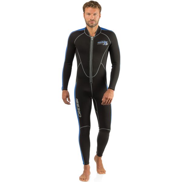 Cressi Lido Long 2 mm Man, Black/Blue, S