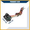 Partuto LED Display Digital Radiator Fans Controller Wiring Harness/Dual Relays/Durable / 1 pcs Replacement