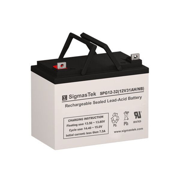 FirstPower LFP1235 Replacement Battery - Pure Gel Technology - 12V 32AH NB