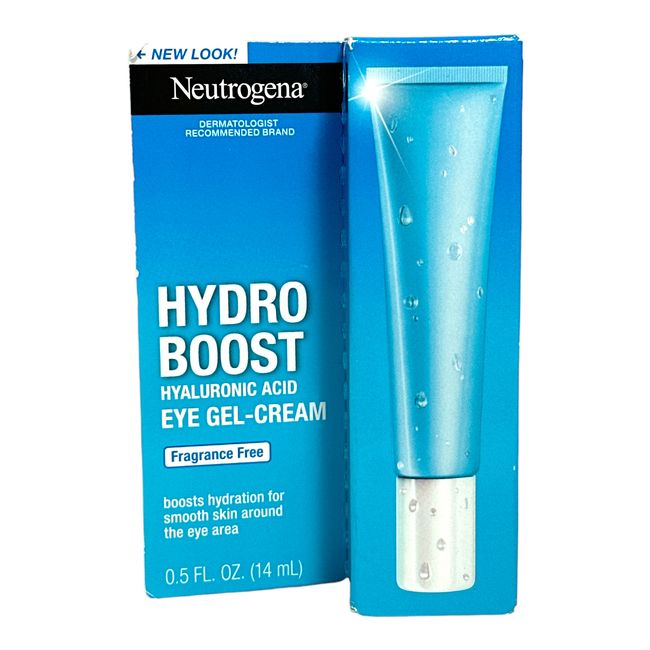 Neutrogena Hydro Boost Hyaluronic Acid Eye Gel-Cream Fragrance-Free 0.5fl.oz NEW