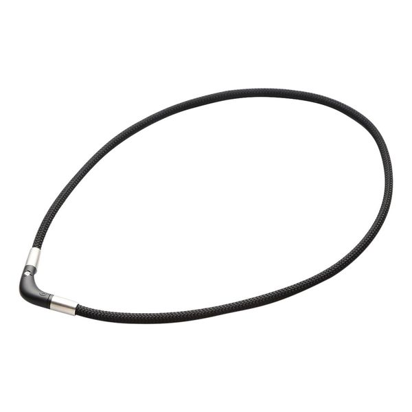 Phiten RAKUWA Magnetic Titanium V - Shaped Necklace, black