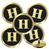 Best Impressions Solid Brass Personalised Golf Ball Markers with Initials (H)
