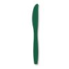 Creative Converting 019924 Plastic Knives, Hunter Green