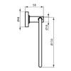Ideal Standard IOM Towel Ring, Chrome, A9130AA