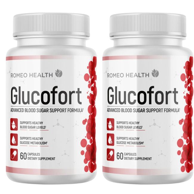 (2 Pack!) Glucofort Advanced Blood Sugar Support Formula -60 Capsules