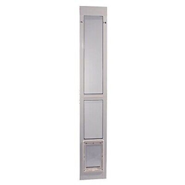 Ideal Pet Products Aluminum Modular Patio Pet Door, White, Medium, 7" x 11.25"