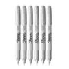 Sharpie Metallic Permanent Markers - Fine Point - Silver - Pack of 6