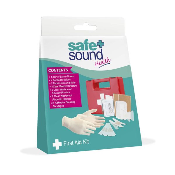 Safe and Sound First Aid Kit for Minor Wounds and Skin Injuries