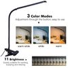 Adjustable LED Desk Lamp Swing Arm Lamp with Clamp Eye-Caring Reading Desk Light
