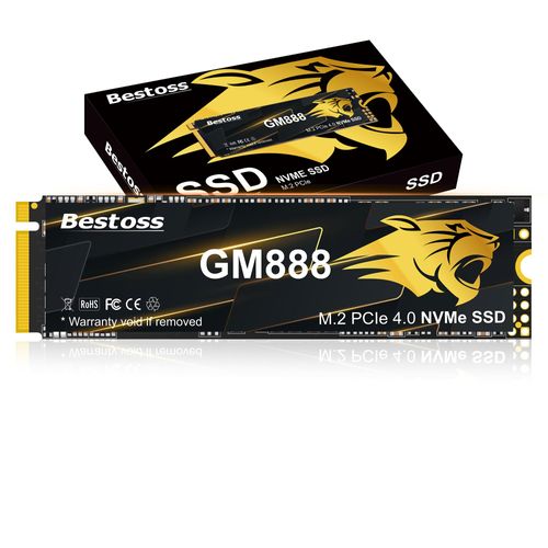 GM888 M.2 NVMe SSD 2TB 2280 PCle Gen4, Up to 7100MB/s, Internal Solid State Drive Storage Expansion for PS5/PC/Laptops, Dynamic SLC Cache, HMB, for Gamers, AI Developers, Video Editors, Pro Creators