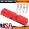 2X 175A Battery Quick Connect Disconnect Cable Plug Winch Jumper Connector Kit