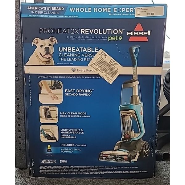 BISSELL® ProHeat 2X® Revolution® Pet Carpet Cleaner OPEN BOX