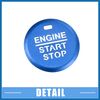 A ABSOPRO Car Engine Start Stop Button Cover Sticker for Ford for Mustang Blue Item Replacement