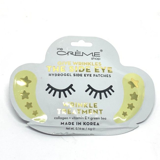 The Crème Shop THE SIDE EYE Wrinkle Treatment Hydrogel Side Eye Patches CROWS FT