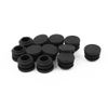 sourcingmap 19mm Dia Plastic Round Cap Tube Pipe Inserts End Blanking 12Pcs