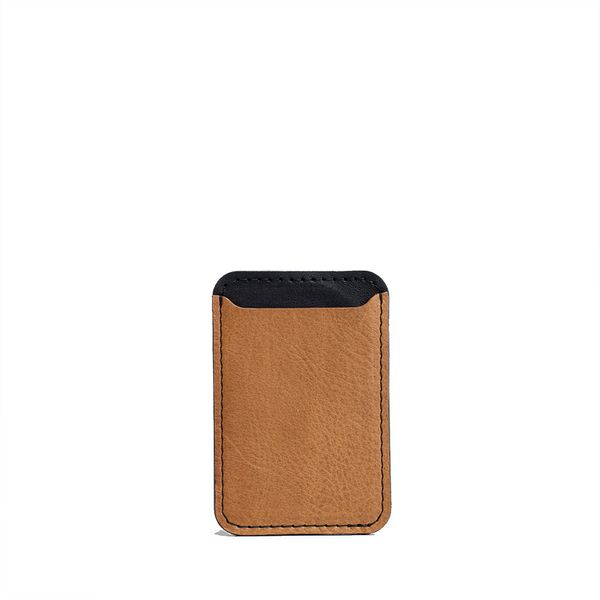 Leather wallet with Magsafe - Two colors - Mahogany