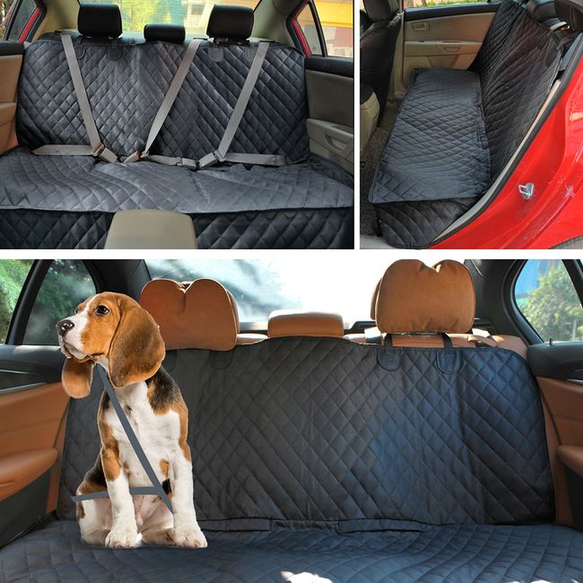 PETRAVEL Dog Car Seat Cover Waterproof Pet Travel Dog Carrier Hammock Car  Rear Back Seat Protector Mat Safety Carrier For Dogs