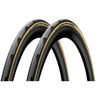 Set of 2 Continental Grand Prix 5000 Grand Prix 5000 Cream Skin Black Black/Cream Skin (700x25c) [Parallel Import]