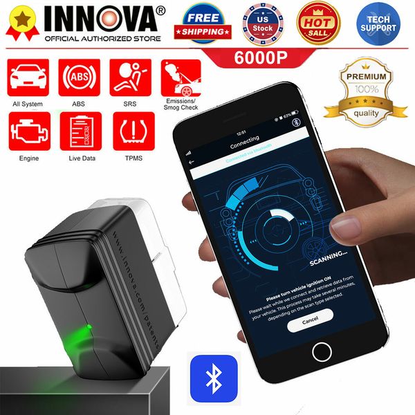 INNOVA Bluetooth 6000P OBD2 Scanner Full System Check Engine/SRS/ABS/Emission 