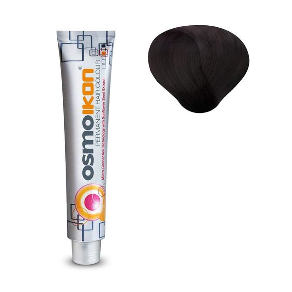 Ikon Osmo Medium Mahogany Brown 4.5 Permanent Hair Colour Micro Connective Technology with Sunflower Seed Extract 100ml