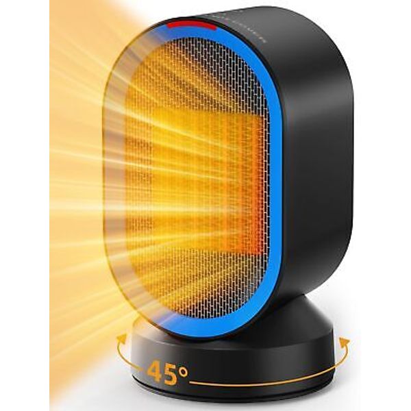 TABYIK Space Heater Electric Heaters for Indoor Use 45° Small, Blue