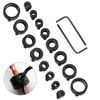 18Pcs Depth Stop Drill Bit Set, Drill Bit Depth Stop Collar Ring Positioner, 3/4/5/6/8/10/12/16mm Drill Stop Collar Set Positioner Ring and Hex Wrench for Drill Bits Consistent Drilling