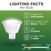 5 Pack Bioluz LED MR16 50W Halogen Equivalent Dimmable 7w 3000K 12v UL Listed