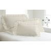 Fresh Ideas Ruffled Pillow Sham 2 Pack, Standard, Ivory
