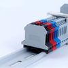 10Pcs D-UK2.5BG DIN Rail Mounted Terminal Block End Cover - Gray