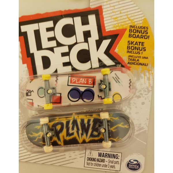 Generic Tech Deck Finger Skateboard Plan B 2pk