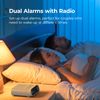 i-box DAB/FM Alarm Clock Radio, White, Small