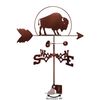SWEN Products Bison Buffalo Weathervane (Adjustable Mount Included)