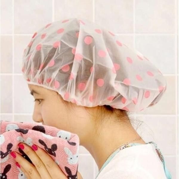 Beauty wholesale shower cap household hair cap vinyl waterproof shower cap