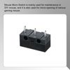 uxcell Mouse Microswitch 0.74N 500W Hour 3 Pin White Toggle Axis Black Shell Micro Switch Repair Replacement Gaming Mouse 5pcs