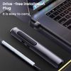 Presentation Clicker, Wireless 2.4 GHz Red Laser Pointer Laser Pen, USB Presenter Remote Presentation Pointer, Charge Display, 100 Days Standby, Powerpoint Clicker for Computer Laptop Mac